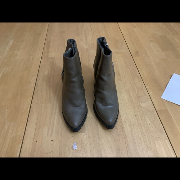 Grayish-brown Ankle booties. - Picture 2 of 5